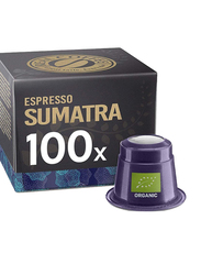 Real Coffee Organic Espresso Sumatra Coffee, 100 Capsules