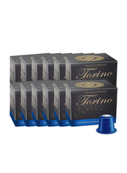 Real Coffee Torino Italian Espresso-Decaf Nespresso Compatible Coffee Capsules, 12 Boxes x 10 Capsules