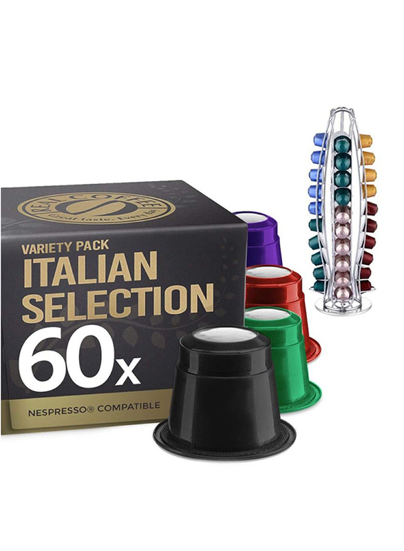 

Real Coffee Nespresso Compatible with Capsule Holder Coffee, 60 Capsules
