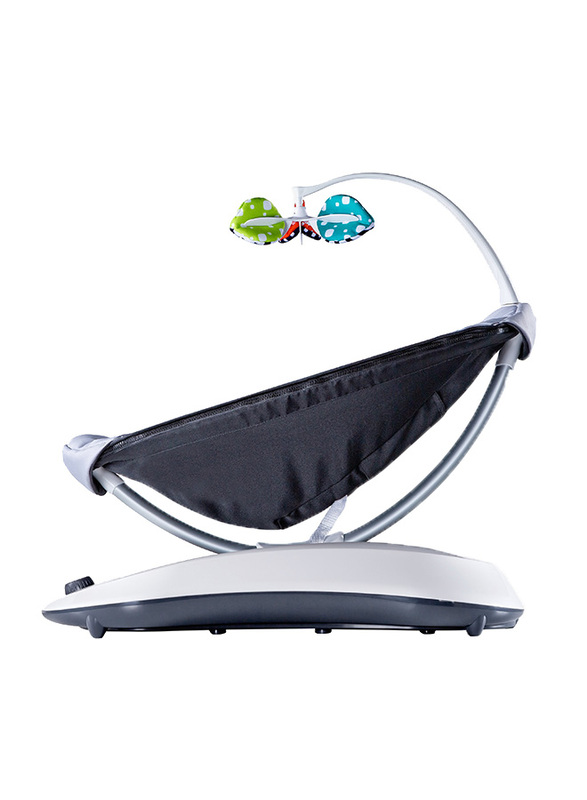 4moms RockaRoo Baby Bouncer Swing, with Music, Grey Classic