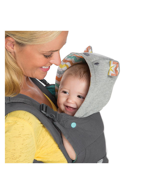 Infantino Cuddle Up Ergonomic Hoodie Carrier, Grey