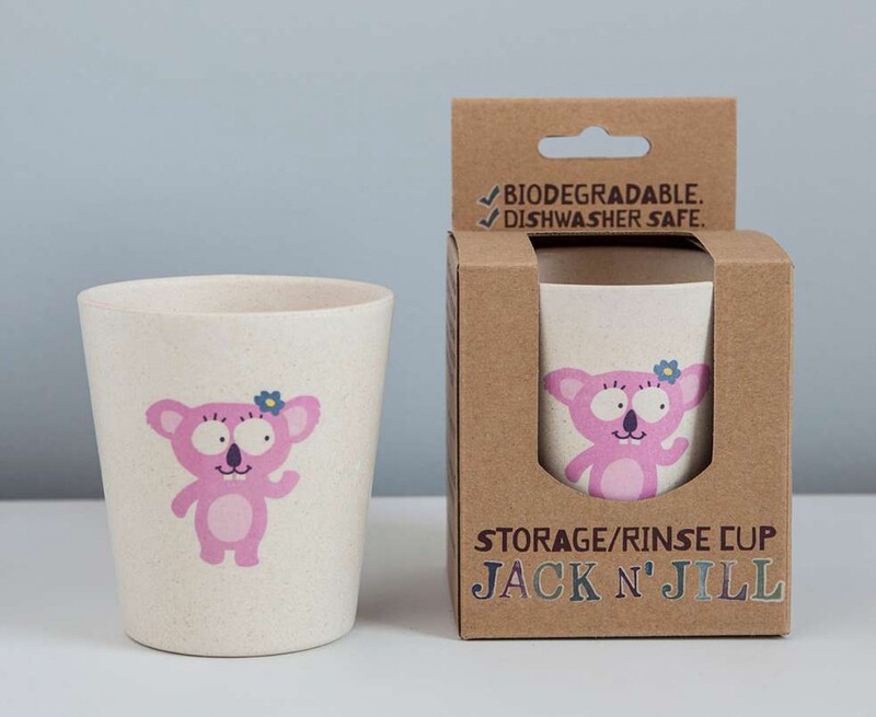 Jack N' Jill Rinse & Storage Cup, Koala, White