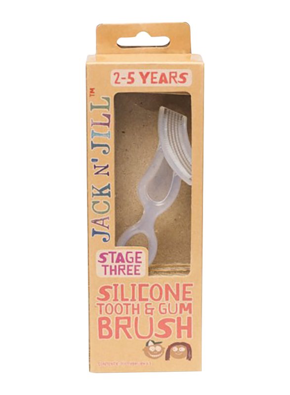Jack N' Jill Silicone Tooth and Gum Brush, Clear