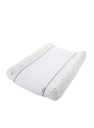 Childhome Terry Changing Mat Cushion Cover, Gold Dots, White