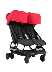 Mountain Buggy Nano Duo Double Stroller, Red