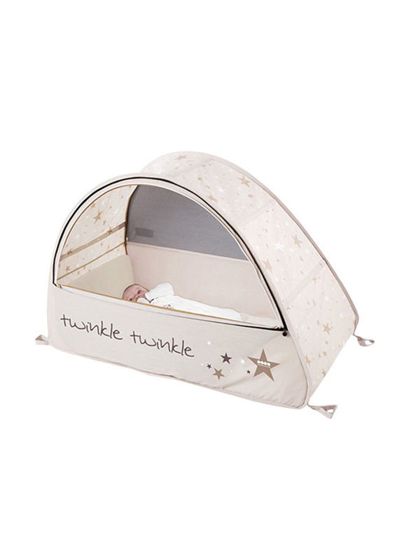 Koo-di Sun and Sleep Pop Up Travel Bubble Cot, Beige