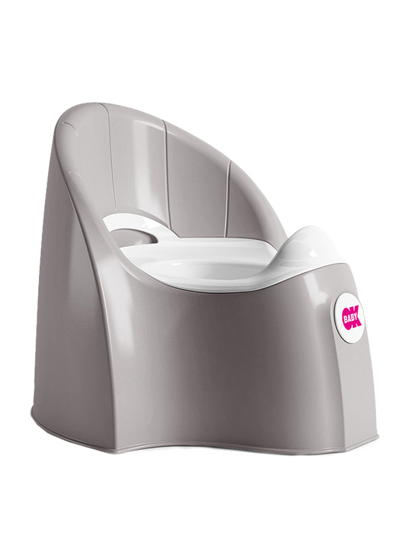 OKBaby Pasha Futuristic Potty Toilet Training Seat, Grey
