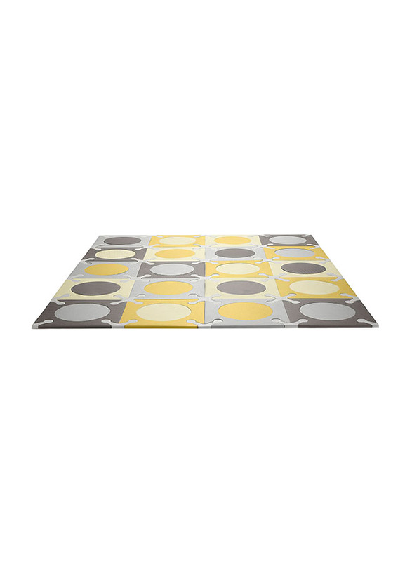 Skip Hop Playspot Floor Tiles Playmat, Grey/Gold
