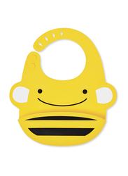 Skiphop Bee Zoo Fold & Go Silicone Bib, Yellow