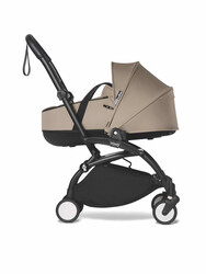 YOYO2 Complete Stroller Set - Black Frame With Newborn Bassinet, 0+ Months - Peppermint