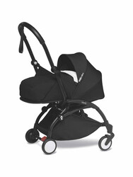 YOYO2 Complete Stroller Set - Black Frame With Newborn Pack, 0+ Months - Black