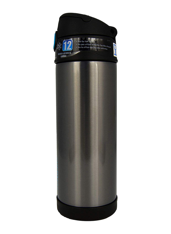 Thermos Funtainer Stainless Steel Hydration Bottle 470ml, Black