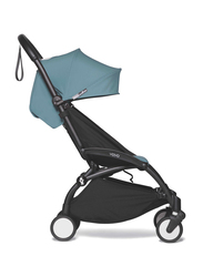 YOYO2 Complete Stroller Set - Black Frame With Colour Pack, 6+ Months - Air France Blue