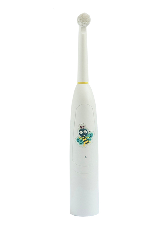 Jack N' Jill Buzzy Buzzy Brush Musical Electric Toothbrush for Kids, White