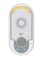 Motorola MBP162 Connect Wi-Fi Audio Baby Monitor with Unlimited Range, White/Grey//Yellow