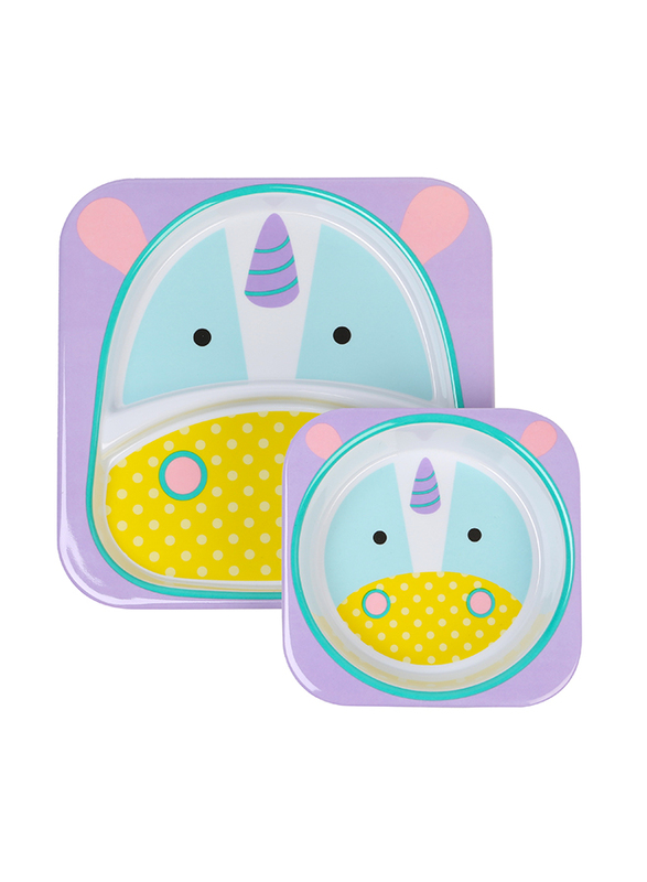

Skiphop Unicorn Zoo Tableware Set, Purple