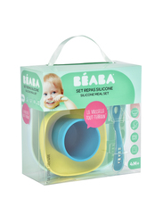 Beaba Silicone Meal Set, 4 Piece, Blue