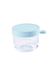 Beaba Conservation Jar Glass, 150ml, Blue