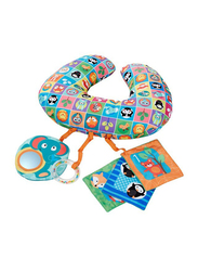 Chicco Toy Move N Grow Animal Tummy Time Pillow, Blue/Green/Yellow/Orange