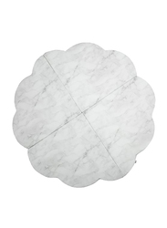 Misioo Flower Play Mat, Velvet White Marble