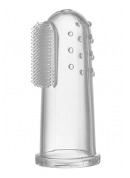 Dr. Brown's Silicone Finger Toothbrush with Case, Transparent