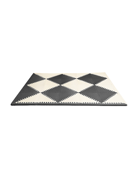 Skip Hop Playspot Geo Floor Tiles Playmat, Black/Cream