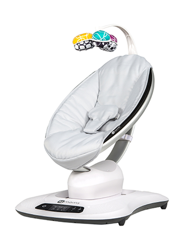 4moms MamaRoo 4.0 Baby Bouncer Swing, with Music, Grey Classic