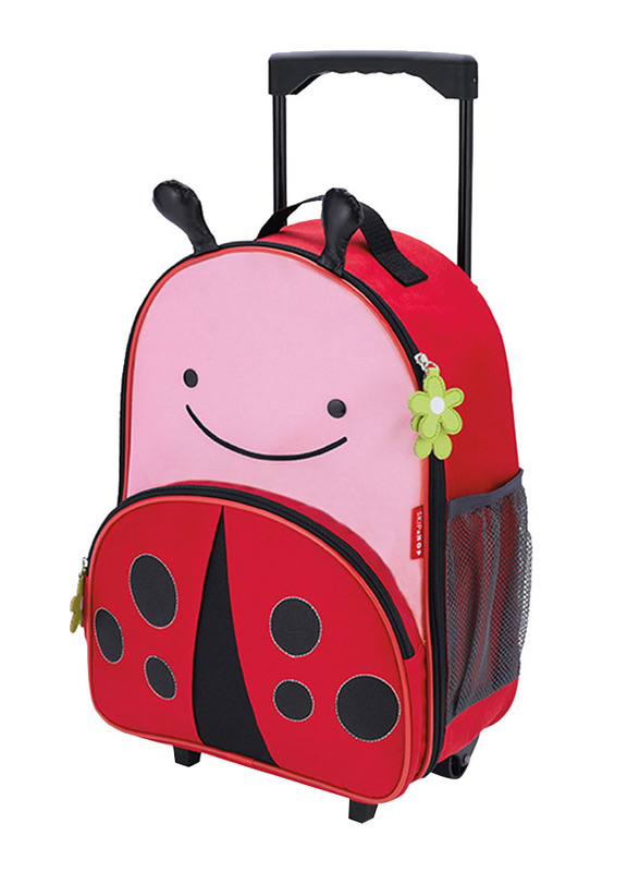 

Skip Hop Zoo Kids Rolling Luggage, with Wheels, Ladybug, Red/Pink