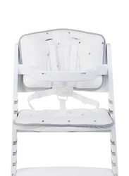 Childhome Lambda 2 Baby Grow Chair Cushion Reducer Jersey Gold Dots, White
