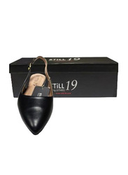 Still 19 Pointed Toe Ballerinas for Women, 38 EU, JKLB21008-87, Black