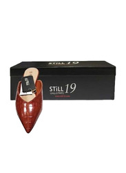 Still 19 Pointed Toe Ballerinas for Women, 38 EU, JKLB210021-87, Brown