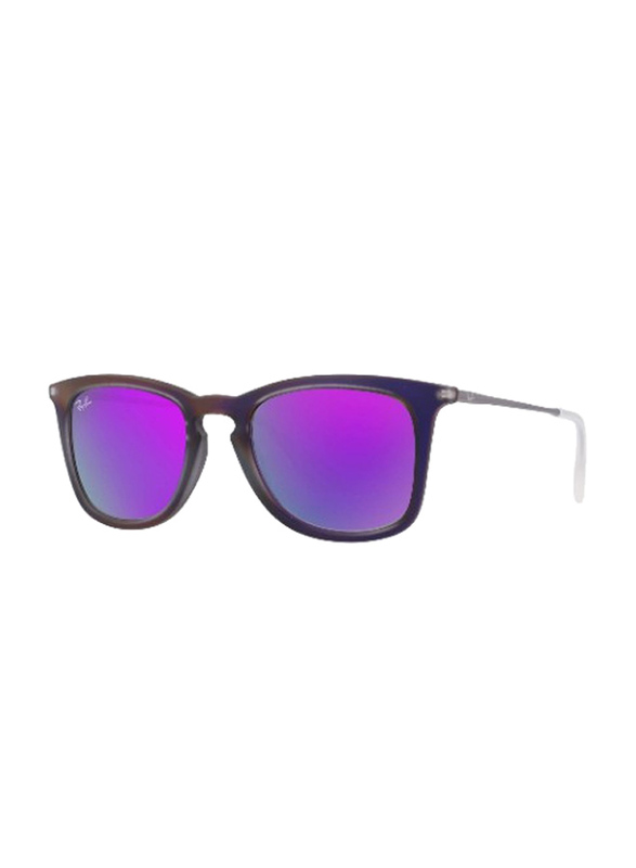 Ray Ban Polarized Full Rim Wayfarer Purple Sunglasses For