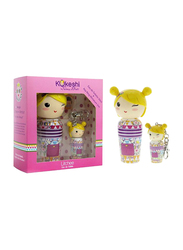 Kokeshi 2-Piece Litchee Gift Set for Girls, 50ml EDT, Miniature Key Ring
