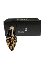 Still 19 Pointed Toe Ballerinas for Women, 36 EU, JKLB210067-87, Leopard Light Tan Brown