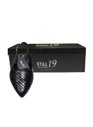 Still 19 Laser Cut Pointed Toe Ballerinas for Women, 40 EU, JKLB21007-87, Black