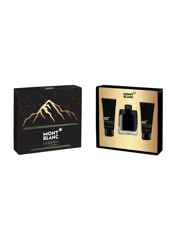 

Mont Blanc 3-Piece Legend Gift Set for Men, 100ml EDP Perfume, 100ml After Shave Balm, 100ml All-Over Shower Gel