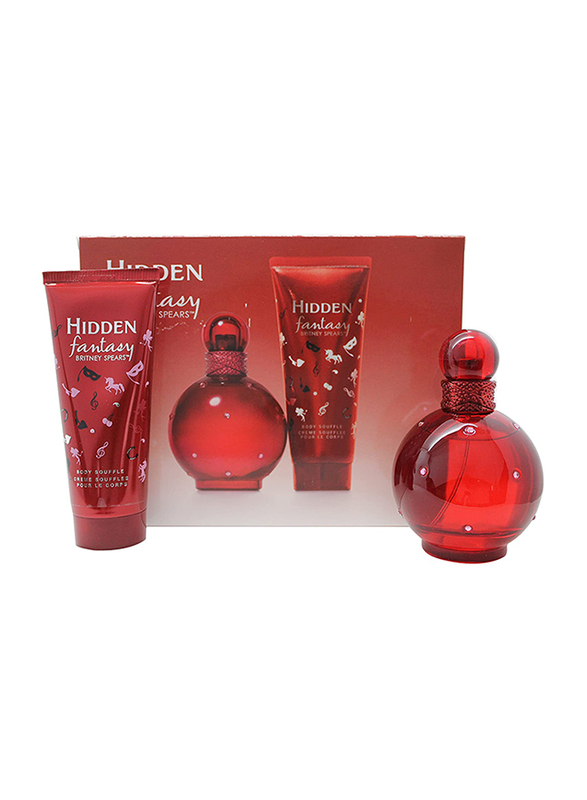 

Britney Spears 2-Piece Hidden Fantasy Gift Set for Women, 100ml EDP Perfume, 100ml Body Souffle