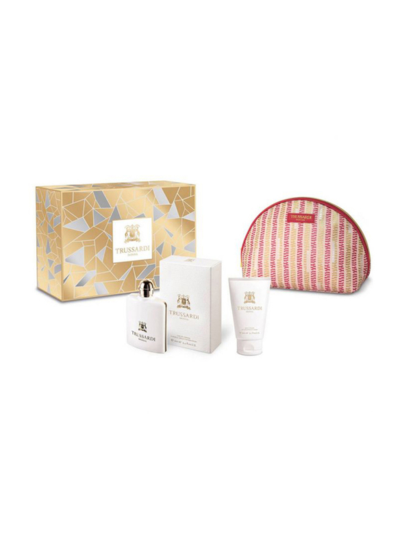 

Trussardi 3-Piece Donna Gift Set for Women with Pouch, 100ml EDP Perfume, 100ml Body Lotion