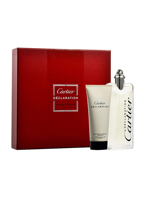 

Cartier 2-Piece Declaration Gift Set for Men, 100ml EDT Perfume, 100ml Shampoo