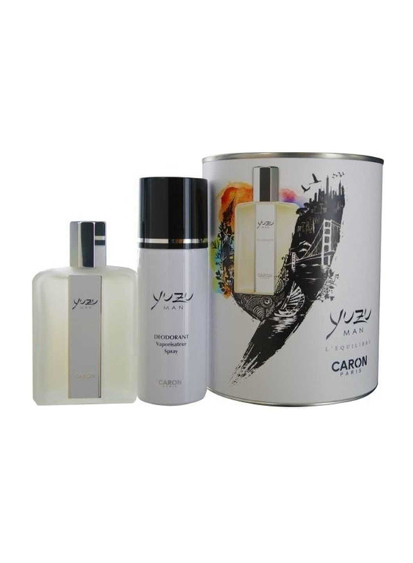 

Caron 2-Piece Yuzu Gift Set for Men, 125ml EDT Perfume, 200ml Deodorant