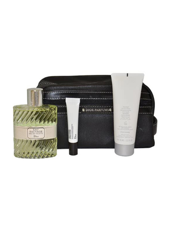 

Dior 3-Piece Eau Sauvage Gift Set for Men, 100ml EDT Perfume, 75ml Shower Gel, 10ml Repairing Moisturizing Emulsion