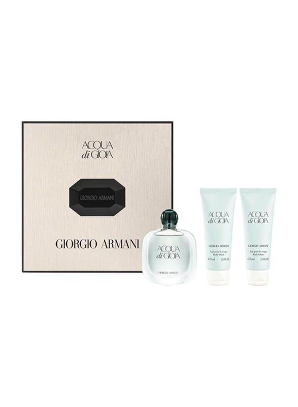 

Giorgio Armani 3-Piece Acqua Di Gioia Essenz Gift Set for Women, 50ml EDP Perfume, 2 x 75ml Body Lotion