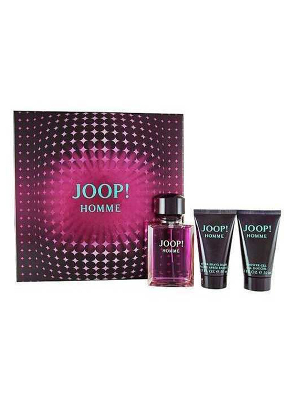 

Joop 3-Piece Homme Gift Set for Men, 75ml EDT Perfume, 50ml Shower Gel, 50ml After Shave Balm