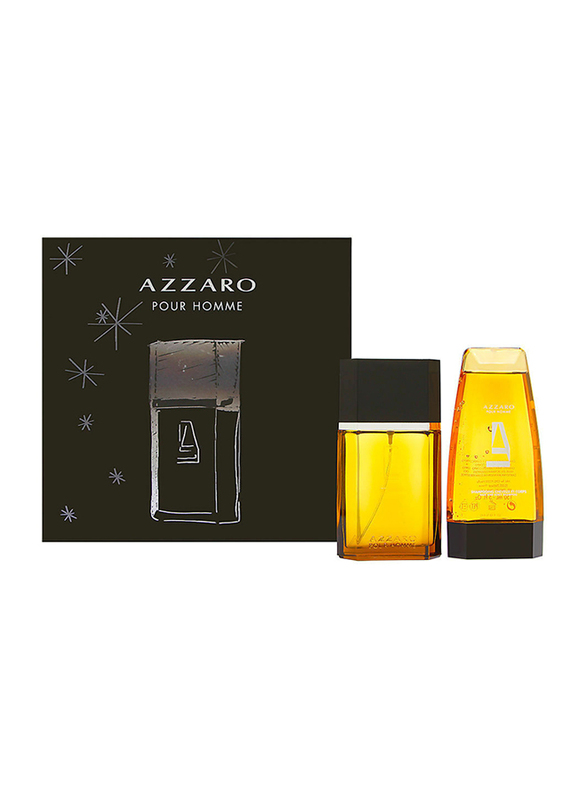 

Azzaro 2-Piece Pour Homme Gift Set for Men, 100ml EDT Perfume, 150ml Hair and Body Shampoo