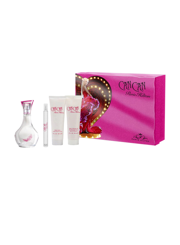 

Paris Hilton 4-Pieces Heiress Gift Set for Women, 100ml EDP Perfume, 10ml EDP Perfume, 90ml Body Lotion, 90ml Body and Shower Gel