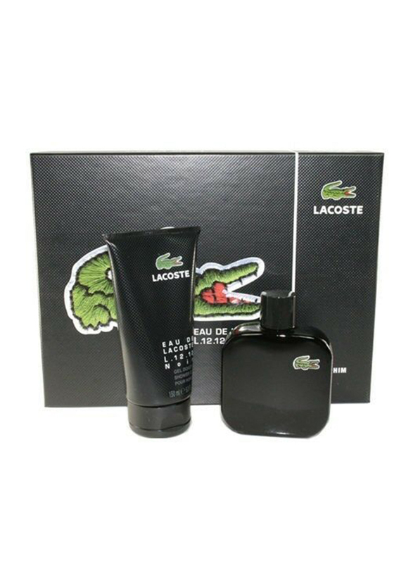 

Lacoste 3-Piece L. 12. 12 Noir Gift Set for Men, 100ml EDT Perfume, 150ml Shower Gel