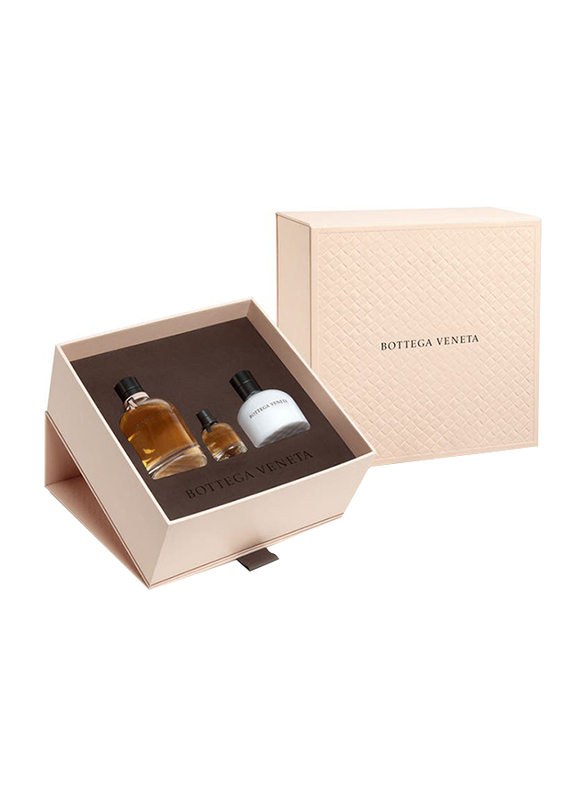 

Bottega Veneta 3-Piece Gift Set for Women, 75ml EDP Perfume, 7.5ml EDP Perfume, 100ml Body Lotion