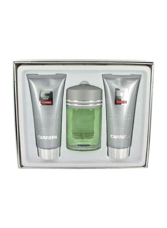 

Carrera Pure Homme 3-Piece Gift Set for Men, 100ml EDT Perfume, 150ml After Shave Balm, 150ml Shower Gel
