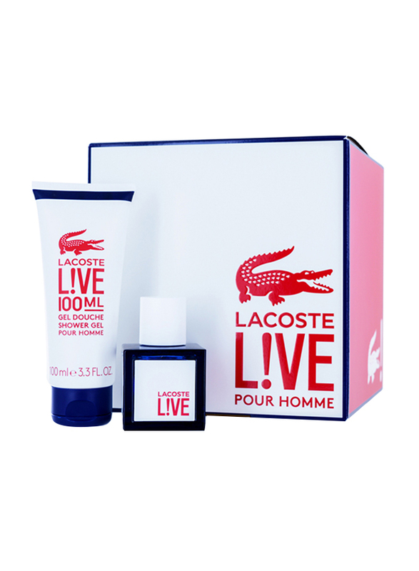 

Lacoste 2-Piece Live Pour Homme Gift Set for Men, 100ml EDT Perfume, 100ml Shower Gel