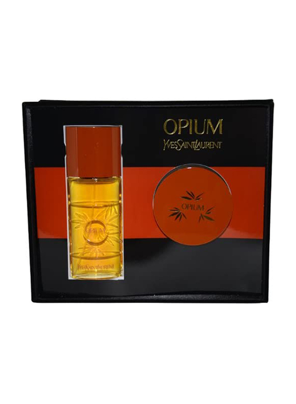 

Yves Saint Laurent 2-Piece Opium Gift Set for Women, 50ml EDT Perfume, 200ml Rich Body Cream